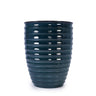 Dark Green Ceramic Flowerpot Planter with Drainage - Patio, Garden, Windowsill