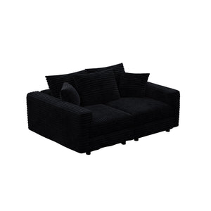 4 Seat Sofa, Modern Comfy Upholstered Sofa Cloud Couch, Deep Seat Couches With Soft Pillows