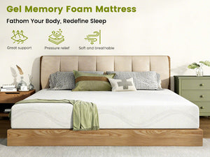 Queen Size Memory Foam Mattress with Cooling - 10 Inch