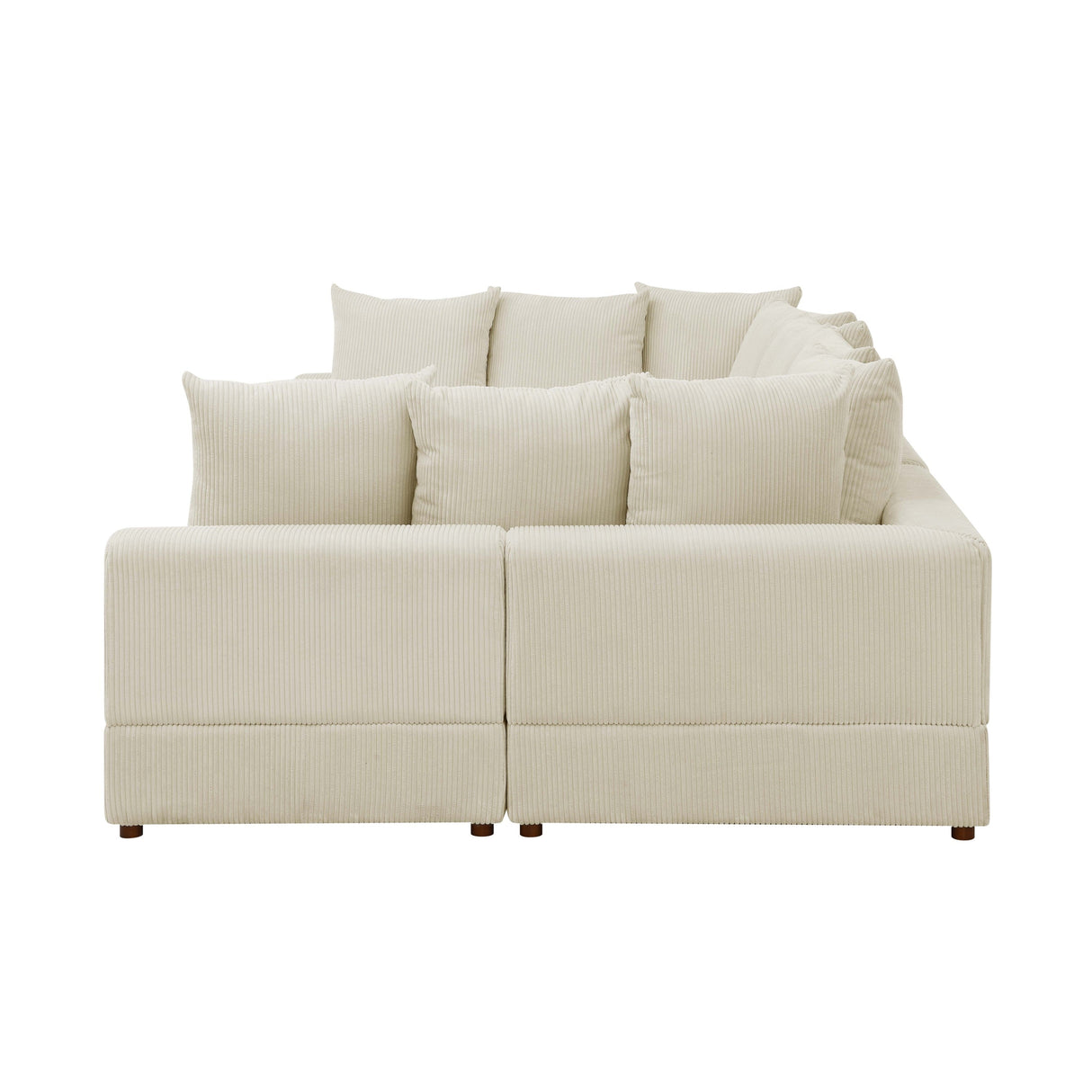 The Haven Six-Piece Modular Corduroy Sectional