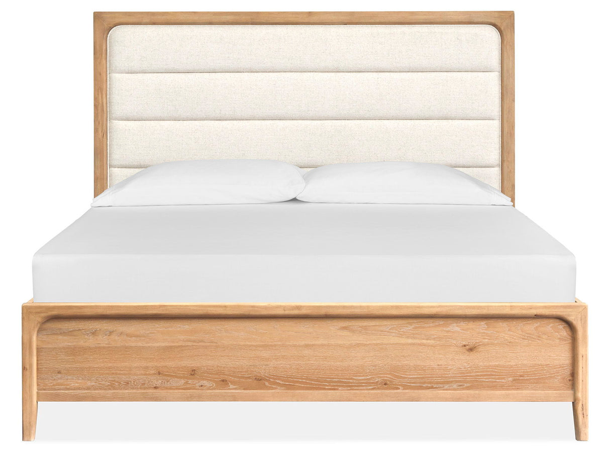Somerset - Complete Panel Bed With Upholstered Headboard