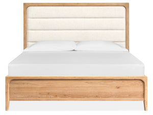 Somerset - Complete Panel Bed With Upholstered Headboard