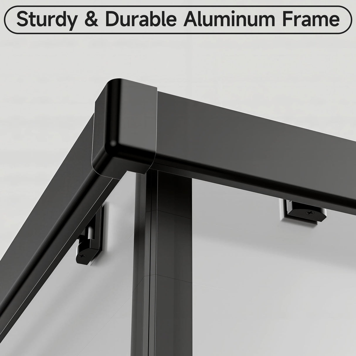 36" D x 36" W x 72" H Corner Shower Enclosure