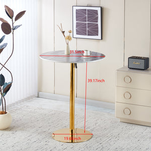 31.5" Folding Golden And Table