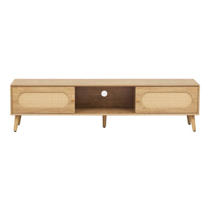 TV Stand For TVs Up To 80", Media Console, Cabinet - Natural