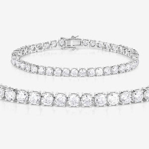 10.00 Carat Lab Grown Diamond 14K White Gold Bracelet