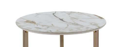 Aziz Sintered Stone Top Round Coffee Table
