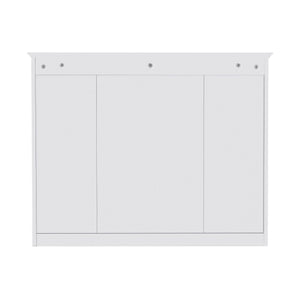 Bathroom Vanity With Mirror Cabinet, Single Sink With 2 Soft Closing Doors And 4 Drawers