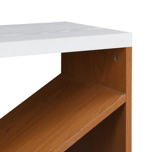 70.87 Inch Farmhouse Console Table in White