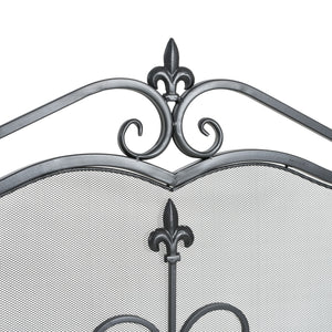 Onyx 3-Panel Iron Fireplace Screen 54" x 31.5"
