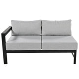 Modular U-Shaped Aluminum Outdoor Sofa Set