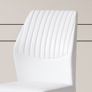 Ergonomic Simple Chair With Metal Leg