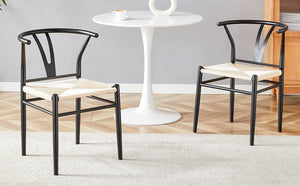 Wesborn Chair - Y-Shaped Medieval Style Armchair for Dining Table, Set of 4