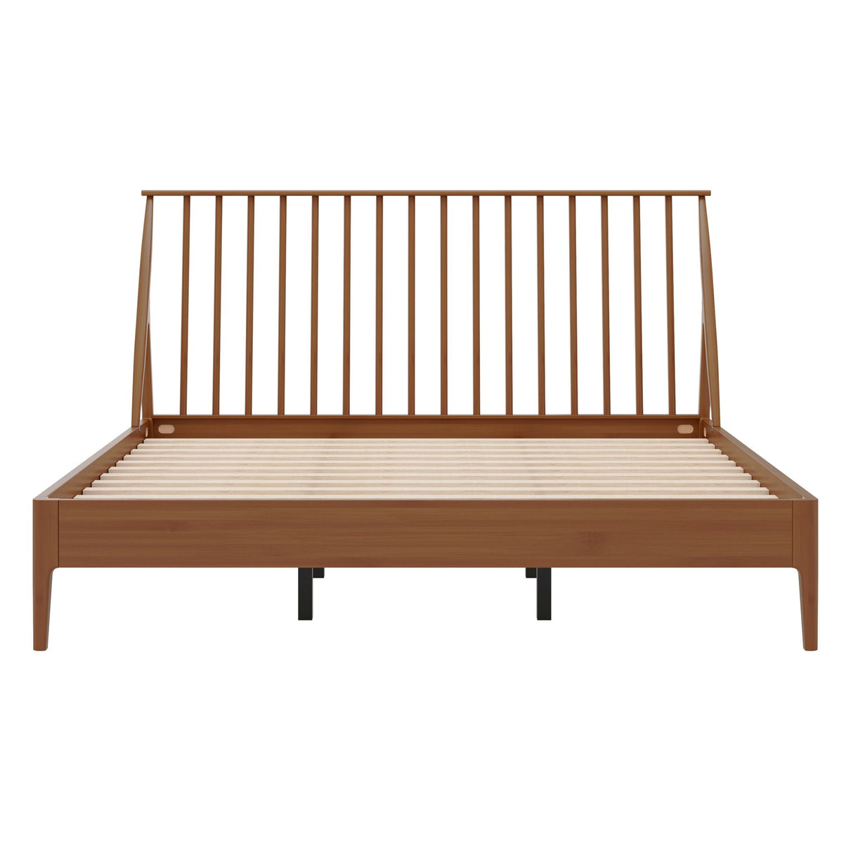 Bohemian Platform Bed With Tall Headboard
