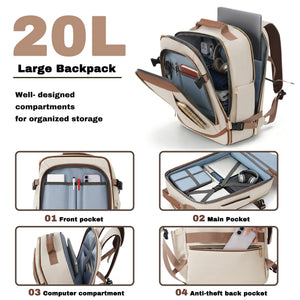 3-Piece Luggage Set - 20in Checked Suitcase with TSA Lock