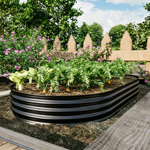 Galvanized Raised Garden Bed 8x4x1ft