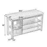 Height-Adjustable Shoe-Changing Bench