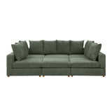 The Haven Six-Piece Modular Corduroy Sectional