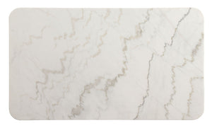 Gasha Marble Top Dining Table - White