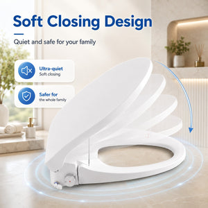 Smart Bidet Toilet Seat with Side Knob Adjustable Heated Seat