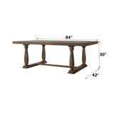 Rectangular Dining Table with Trestle Base