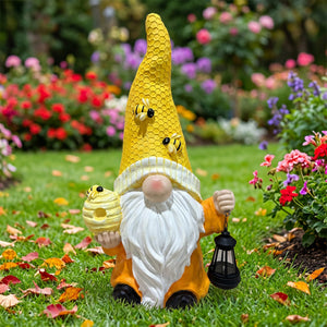 Magnesium Oxide Tree Spirit Old Man Statue With Bee Decor