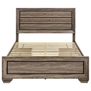 Queen Storage Bed With Underbed Drawers - Brown