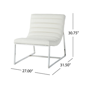 Wilmouth Roll Occasional Chair - White