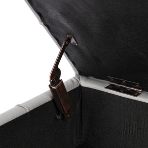 22 Inches Anti-Scratch Leather Storage Ottoman