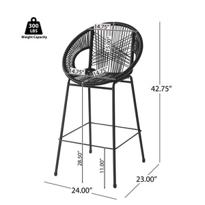 Ferrara Outdoor Patio Barstool Set of 2