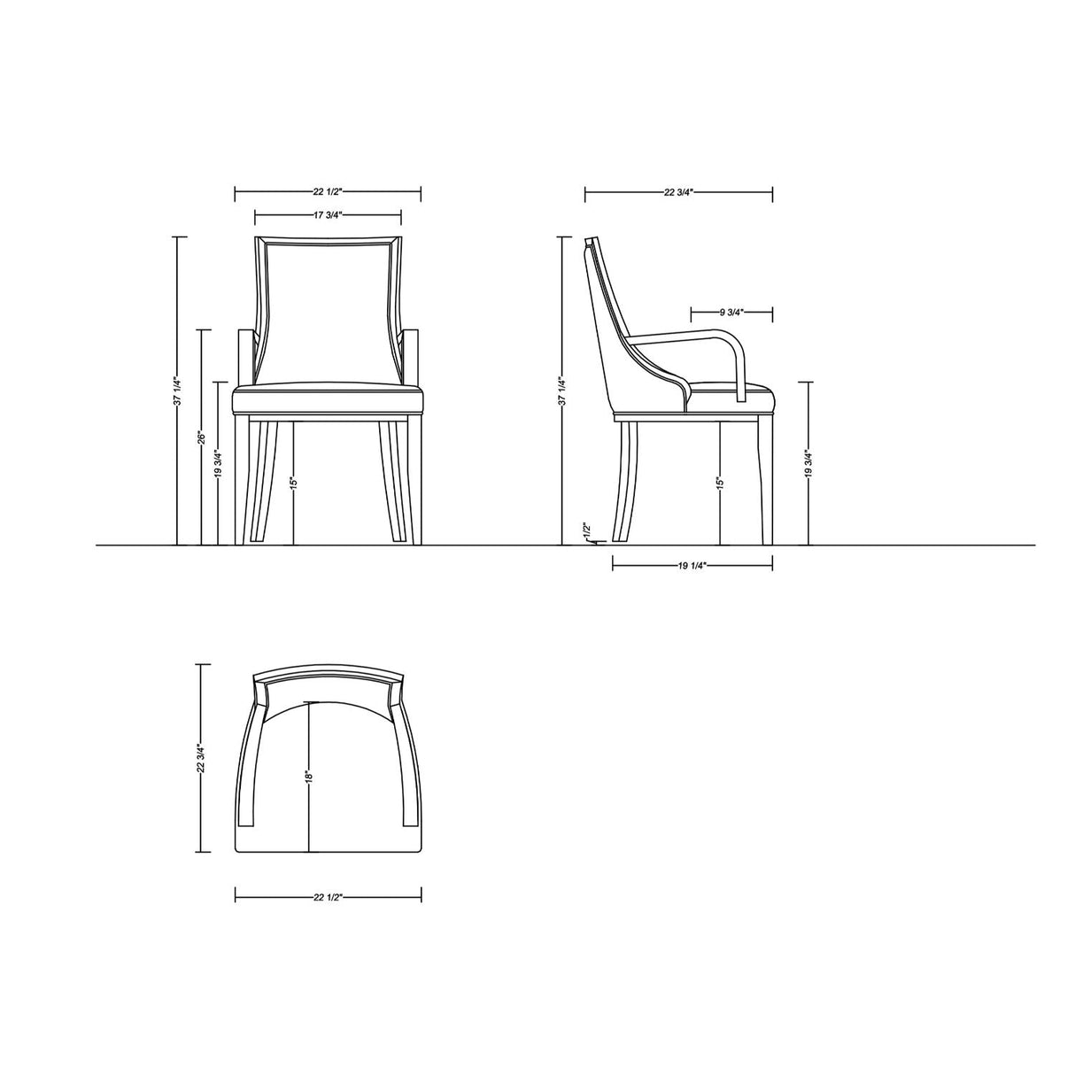 Grand - Armchair - Light Gray