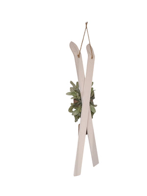 Ski Holiday Countdown Calendar with Festive Florals - Cream