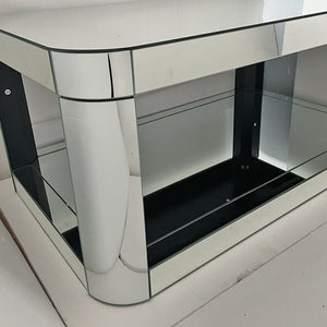 Baked Curved Mirror Coffee Table for Living Room