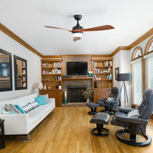 Ceiling Fan With 3 Blades, Remote Control, Reversible DC Motor