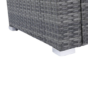 8 Piece Patio Sectional Wicker Rattan Outdoor Sofa Set with Storage Box