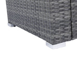 8 Piece Patio Sectional Wicker Rattan Outdoor Sofa Set with Storage Box