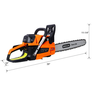 62Cc Gas Powered Chainsaw with 20" Oregon Chain & Bar