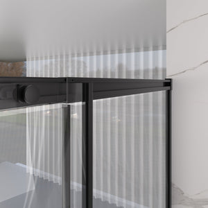 56-60" W x 74" H Semi-Frameless Sliding Shower Door