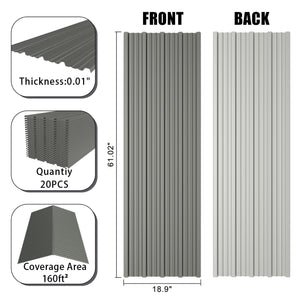 20 Pcs Metal Roof Panels