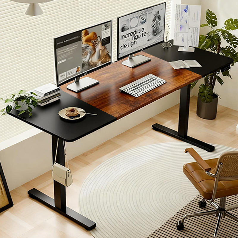 55"×24" Black & Rustic Electric Standing Desk
