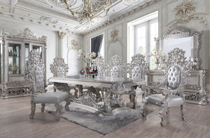 Valkyrie - Side Chair (Set of 2) - Synthetic Leather & Antique Platinum