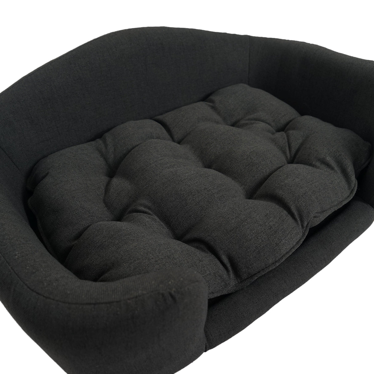 Elevated Dog Bed Frame for Small Dogs with Rubber Wood Legs