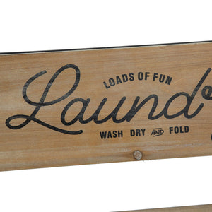 Laundry Rack With Accordion Design - Brown / Black - Black Brown