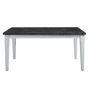 Lanton - Dining Table - Natural Marble & Antique White