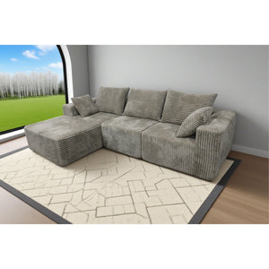Corner Combination Sofa Sectional Couch With Soft Fabric