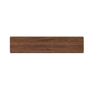 Fluted TV Stand With Storage Drawers And Cabinets For TVs Up To 80", Soft-Close Hinges, Cable Management - Walnut