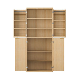 Kitchen Pantry Cabinet With 6 Doors