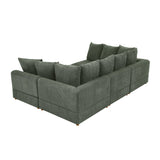 The Haven Six-Piece Modular Corduroy Sectional