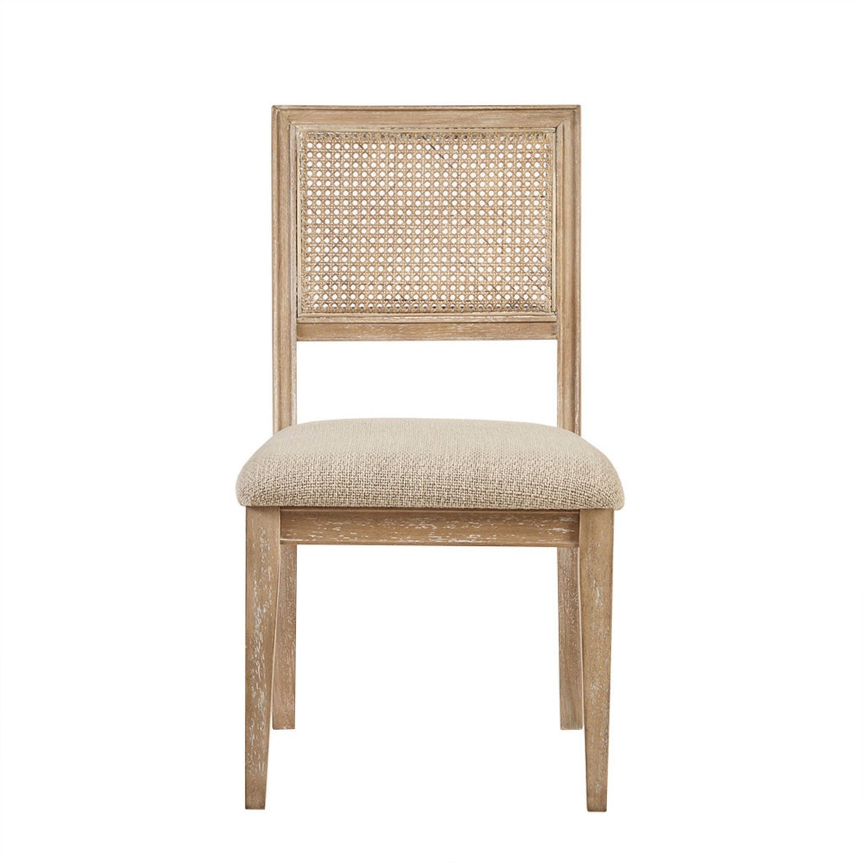 Modern Armless Dining Chair With Cane Back (Set of 2)