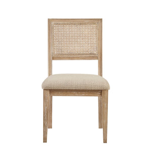 Modern Armless Dining Chair With Cane Back (Set of 2)